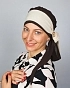 ALoENA šátek mušelín hnědo-béžový